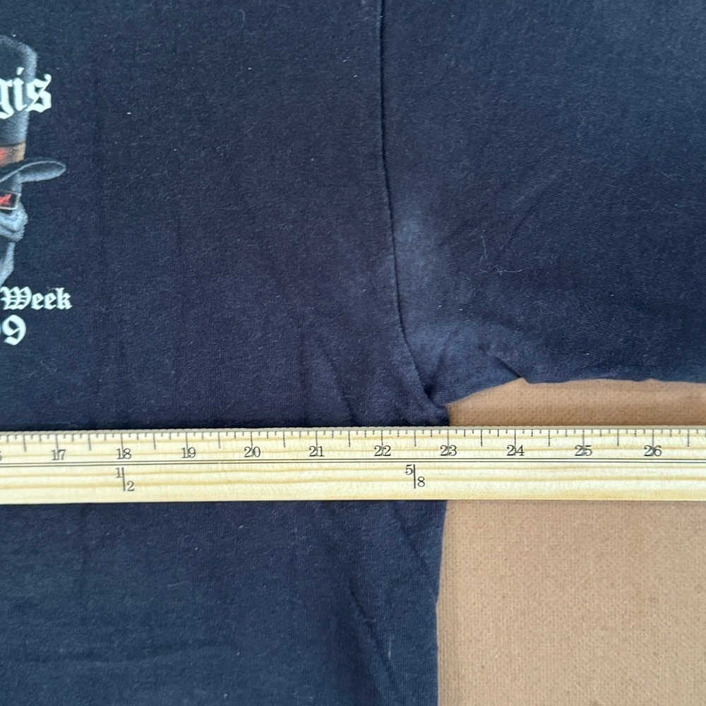 Delta Sturgis Rally Week 2009 T-Shirt Black XL Skull Top Hat 69th Anniversary - Picture 8 of 9